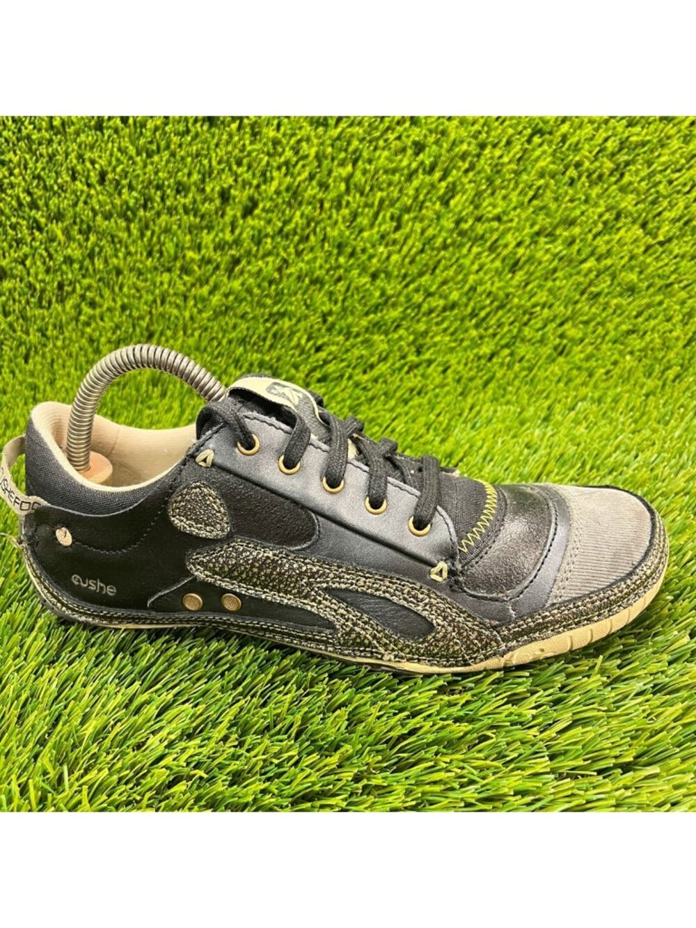 Cushe Boutique Sneak Womens Size 8 Black Gray Casual Walking Shoes‎ Sneakers